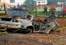 Hombre muere calcinado al incendiarse su vehículo en la autopista Duarte