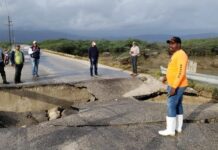 Lluvias provocan colapso del puente Neyba-Duvergé e inundaciones