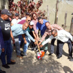 Alcalde Eberto Núñez inaugura cancha y deja iniciados trabajos de construcción de aceras y contenes de Caribe y El Verde